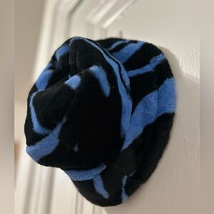 Blue Zebra Furry Bucket Hat